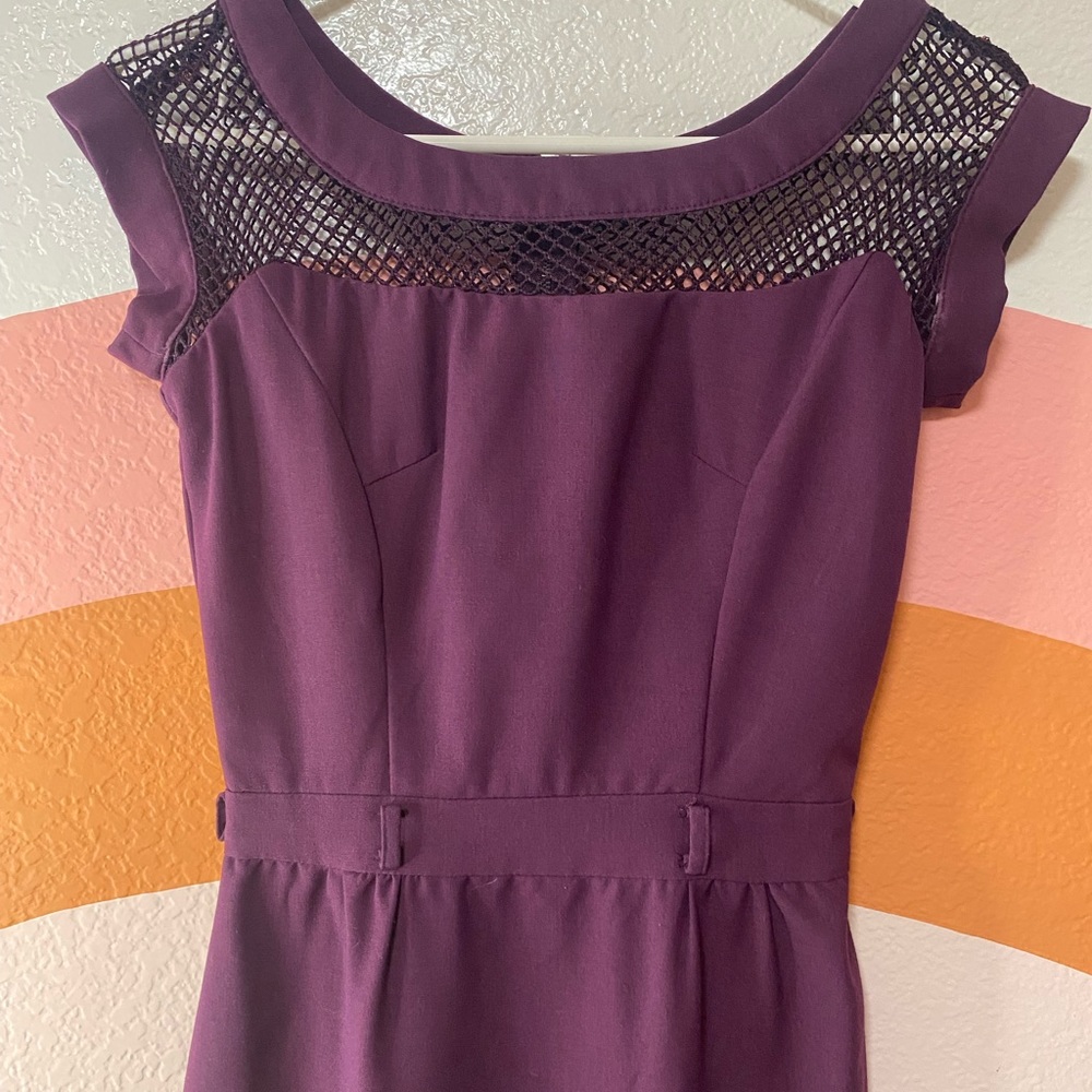 Purple Pencil Dress